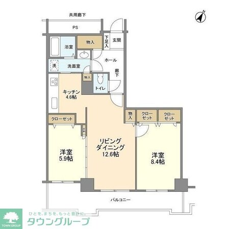トルナーレ日本橋浜町の物件間取画像